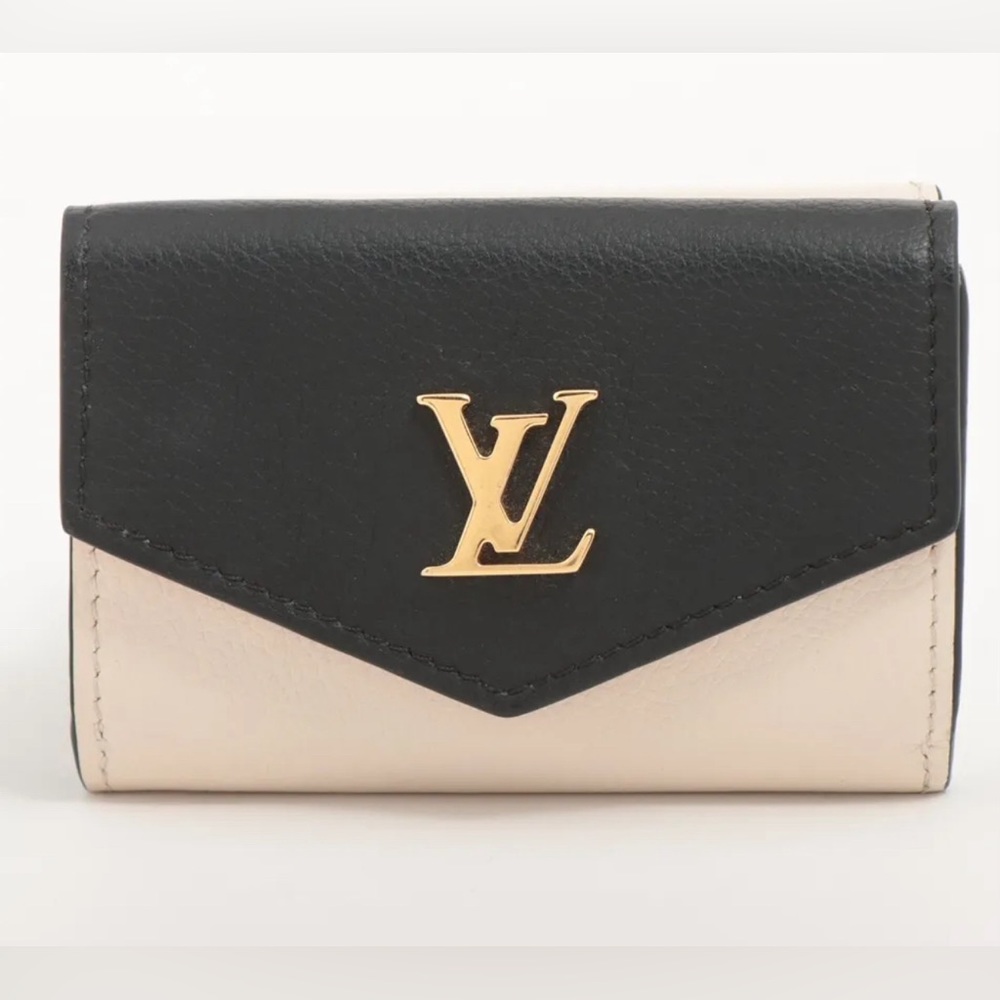 Louis Vuitton LV Lockmini Portefeuille Compact Wallet Rose Pink x Noir M80984